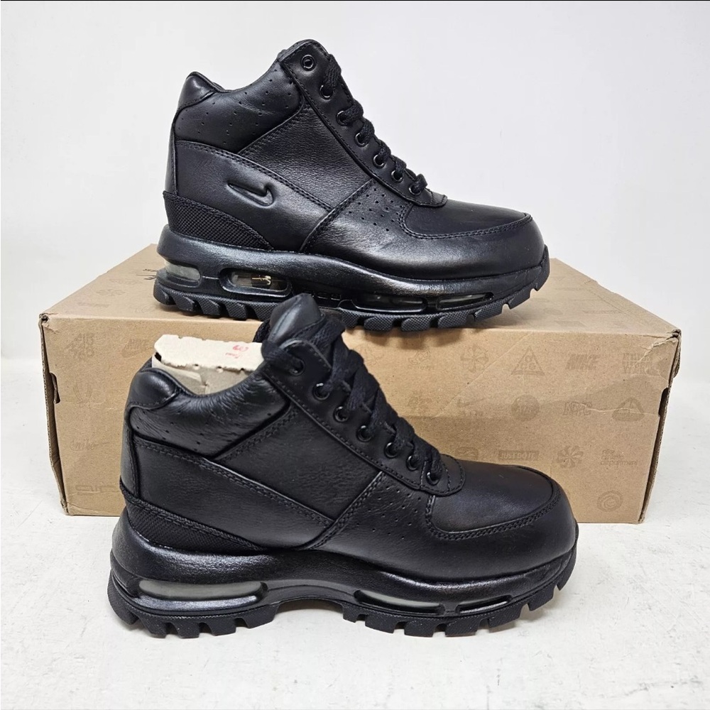 Nike Air Max Black Goadome (TD) Baby/Toddlers ACG Leather Snow Boots | NEW/NWT🖤 - Picture 11 of 14